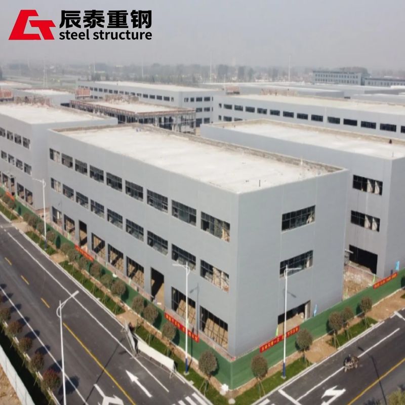 Multi Story Steel Structure Workshop Prefabricated Building Metal Frame Construction