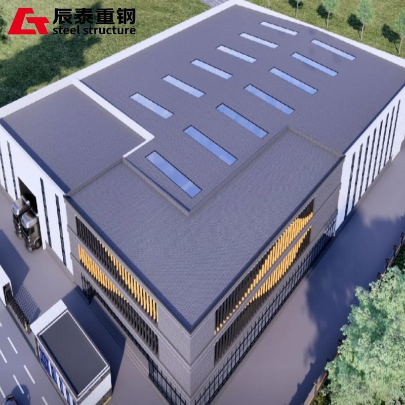 H Beam Prefabricated Steel Structure Workshop With Short Construction Cycle