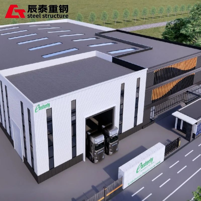 H Beam Prefabricated Steel Structure Workshop With Short Construction Cycle