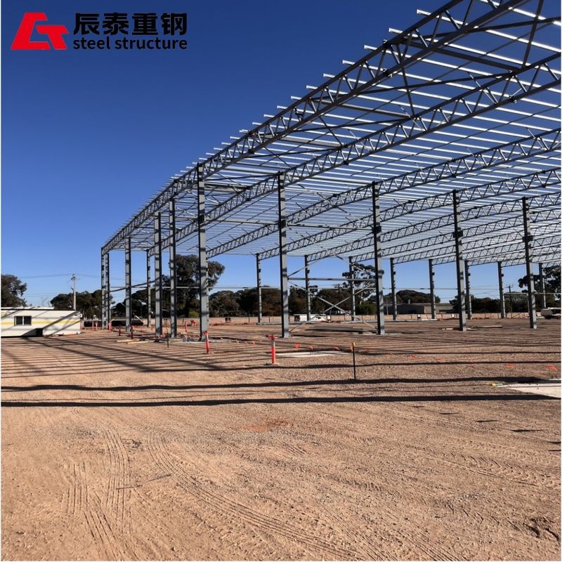 Prefabricated Long Span Portal Steel Frame Buildings For Industrial Workshop