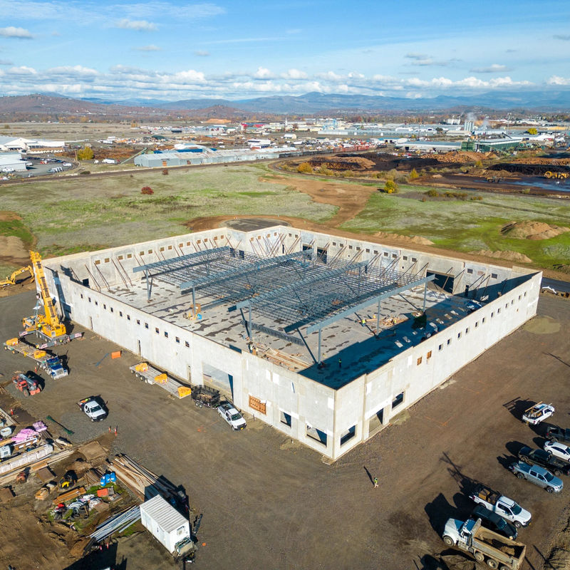 Energy Saving Insulated Steel Structure Metal Workshop Building Customized