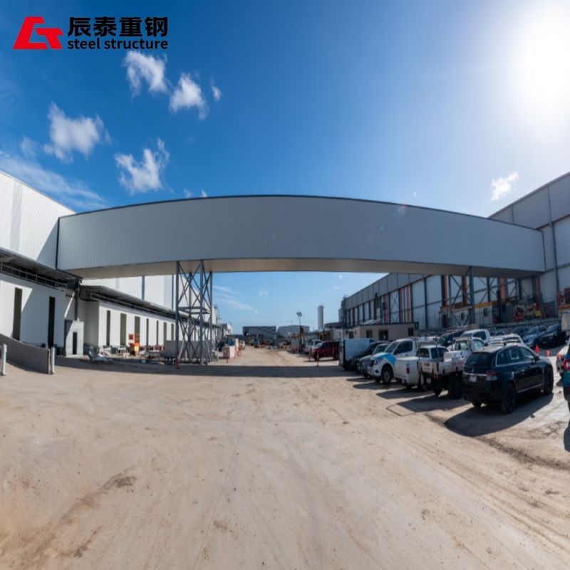 Waterproof Steel Structure Warehouse Construction Q235 Q345 Carbon Frame
