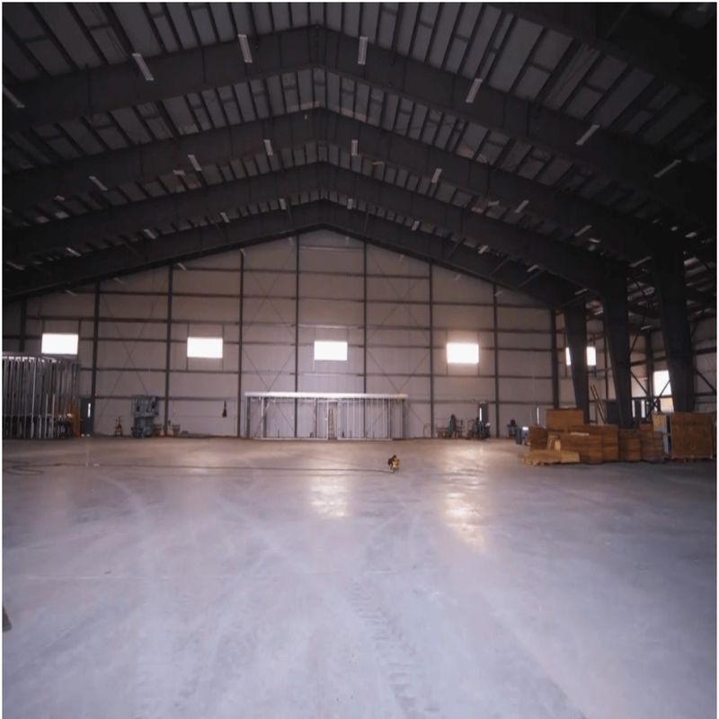 Prefabricated Aircraft Hangar Steel Structure with Fire Protection and Ventilation