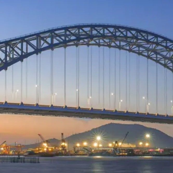 Modular Steel Truss Bridge Construction Corrosion Resistant For Transportation