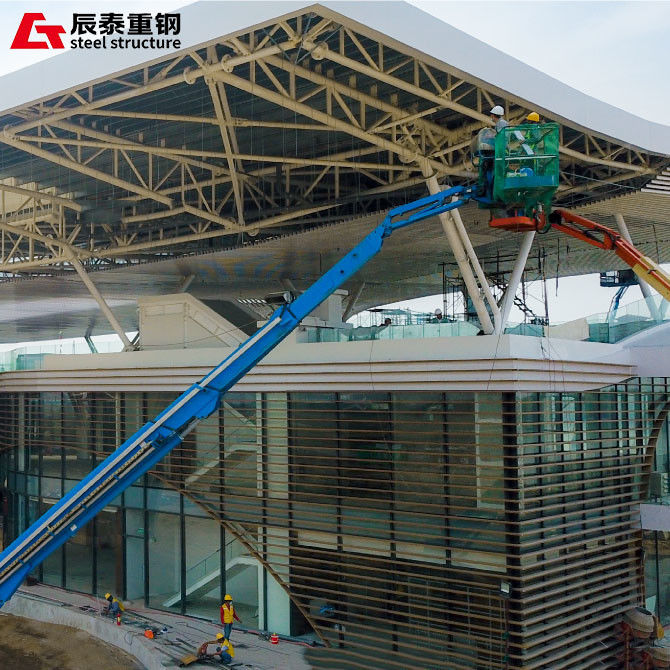 Q235B Steel Structure Construction for Gallery Showroom Office Building Shopping Mall