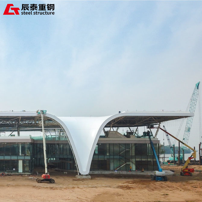 Q235B Steel Structure Construction for Gallery Showroom Office Building Shopping Mall