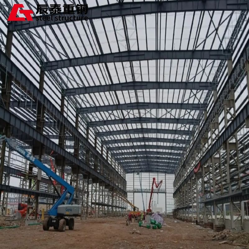 Wind Resistant Steel Structured Petrochemical Raw Material Pretreatment Multi Storey Workshop