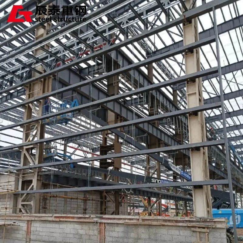 Wind Resistant Steel Structured Petrochemical Raw Material Pretreatment Multi Storey Workshop